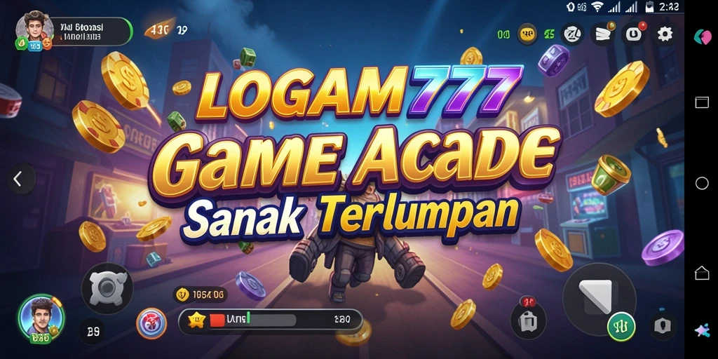 Tampilan menarik di screenshot LOGAM777 saat gameplay Arcade.