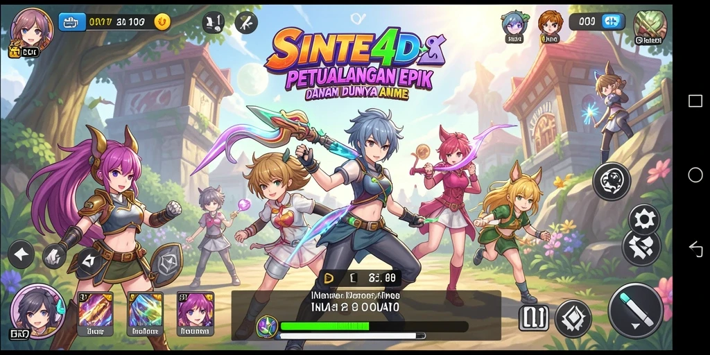 Gameplay menakjubkan dengan karakter Anime ikonik.