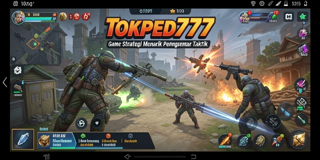 Screenshot gameplay <strong>TOKPED777</strong> menunjukkan intensitas pertempuran dan strategi yang mendalam.