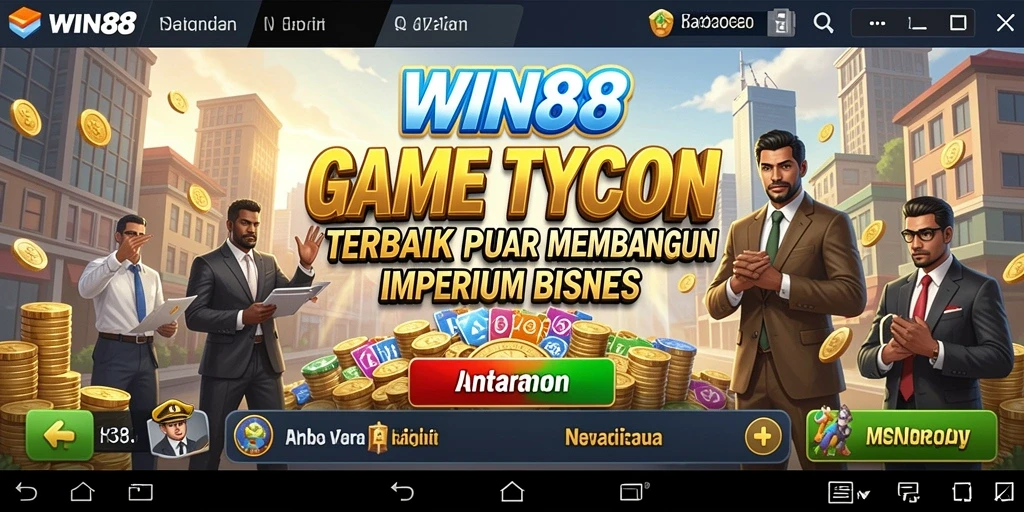 Screenshot dari gameplay <strong>WIN88</strong> menampilkan pengelolaan bisnis yang seru.
